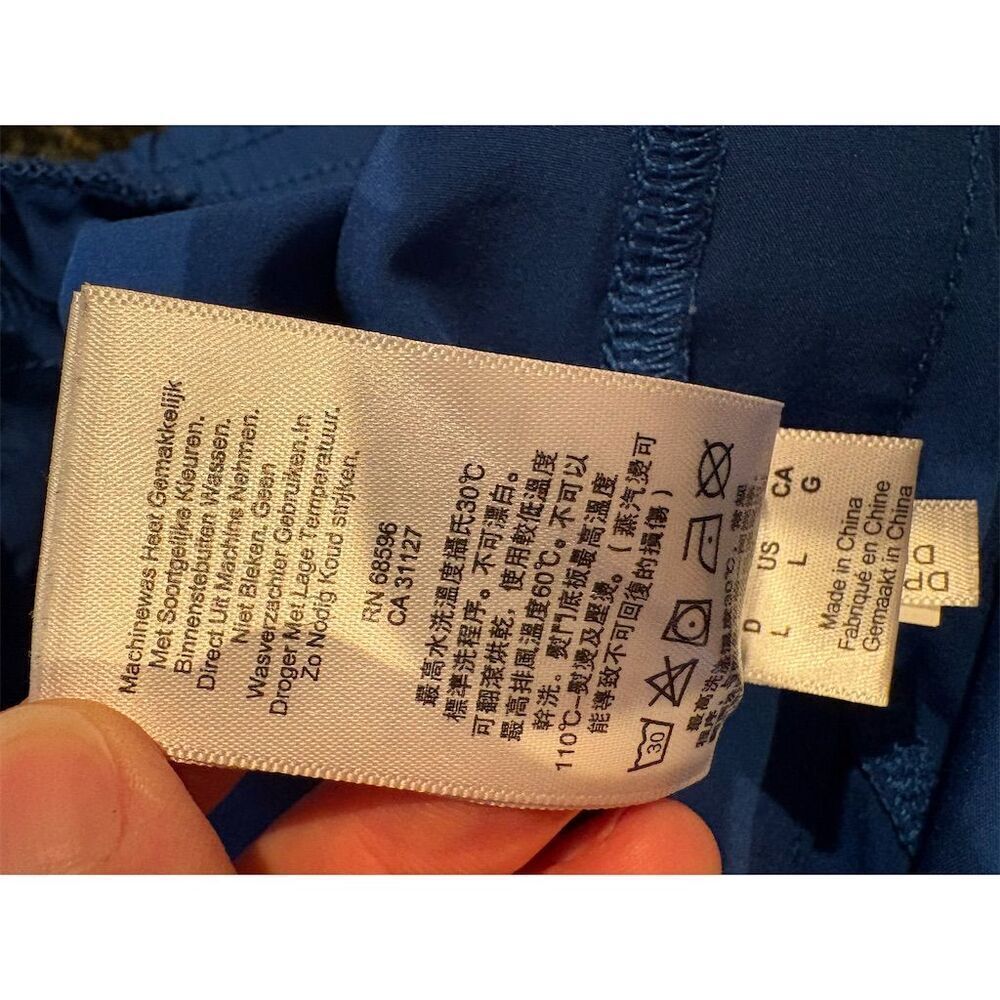 DKNY Sport Women's Blue Sweatpants Size L Elastic Waist Gathered Ankles - Picture 11 of 12
